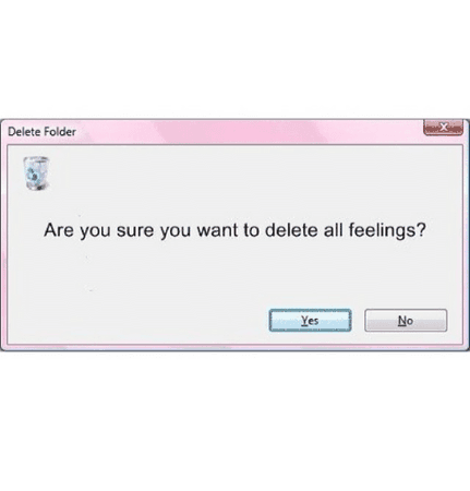 delete feelings