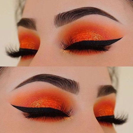 Orange eyeshadow