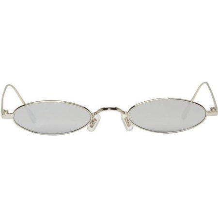 Gentle Monster Silver and Grey Plip Sunglasses