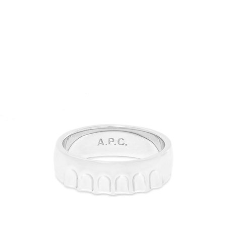 A.P.C. Alex Ring Argent | END.