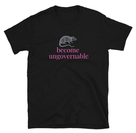 become ungovernable rat t-shirt punk