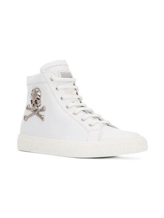Philipp Plein " BILL" hi-top sneakers $585 - Shop SS19 Online - Fast Delivery, Price