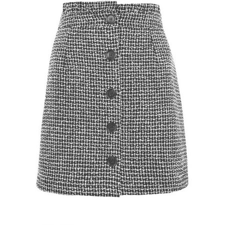 Women's Topshop Frill Waist Boucle Skirt