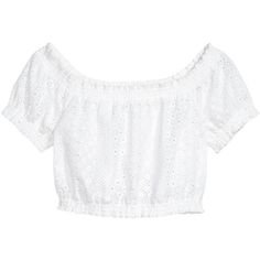Cropped peasant blouse