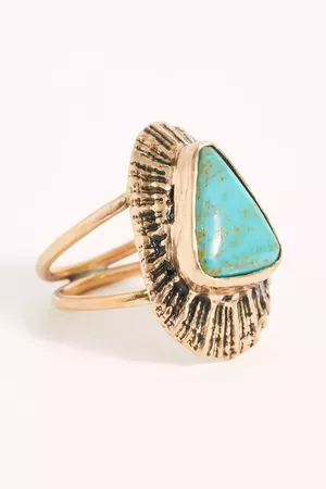 Turquoise Shell Ring | Free People