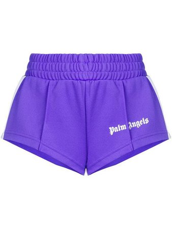 Palm Angels cropped side stripe track shorts $258 - Buy Online SS19 - Quick Shipping, Price