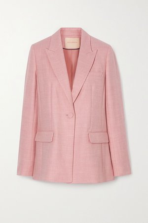Pastel pink Antalya wool-blend twill blazer | Roksanda | NET-A-PORTER