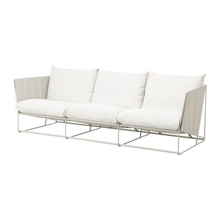 HAVSTEN 3-sits soffa, inom-/utomhus - beige - IKEA