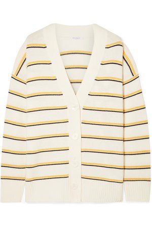 Equipment | Elder striped wool and cashmere-blend cardigan | NET-A-PORTER.COM