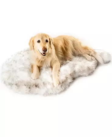 Paw Brands PupRug Faux Fur Orthopedic Dog Bed Curve Large/Extra Large - Macy's