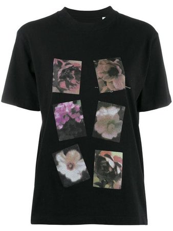 Off-White Floral Print T-shirt - Farfetch