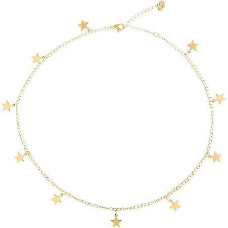 Amazon.com: S.J JEWELRY Women Simple Delicate Full Moon 14K Gold Plated/Rose Gold/Silver Plated Layered Pendant Handmade Star Chokers Necklaces-CK-Star: Clothing, Shoes & Jewelry