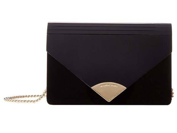 MICHAEL Michael Kors - Barbara Medium Envelope Clutch (Black) Clutch Handbags