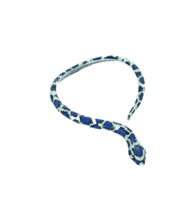 blue snake necklace