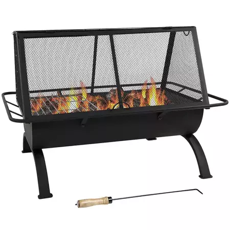 Shop Sunnydaze 36 Inch Northland Grill Fire Pit with Protective Cover - On Sale - Free Shipping Today - Overstock.com - 11594203