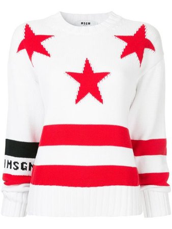 MSGM star knit jumper $339 - Buy Online SS19 - Quick Shipping, Price