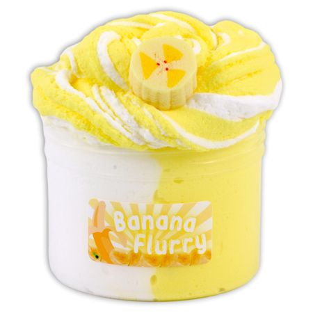 Banana Flurry Ice-Cream Textured Slime - Shop Slime - Dope Slimes