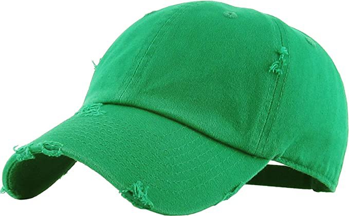 *clipped by @luci-her* KBE-Vintage BDM Vintage Washed Cotton Dad Hat Baseball Cap Polo Style green: Clothing