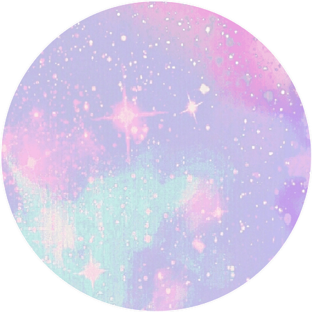 Pink and purple star sparkle circle png