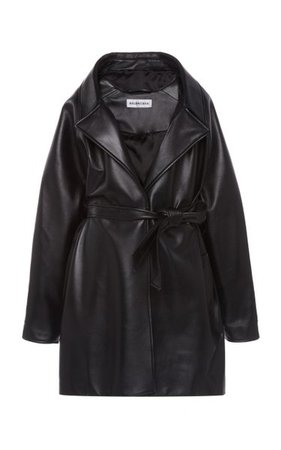 Oversized Leather Wrap Jacket By Balenciaga | Moda Operandi