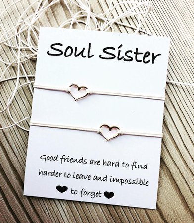 Soul Sister Bracelet Bestfriend Gifts Bracelet For Best Friend | Etsy