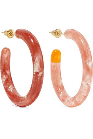 Cult Gaia | Rhea acrylic hoop earrings | NET-A-PORTER.COM