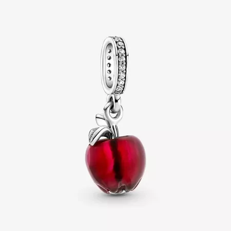 Murano Glass Red Apple Dangle Charm | Sterling silver | Pandora US