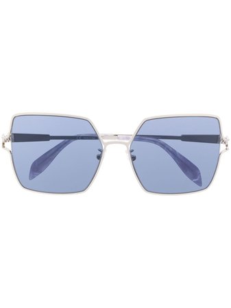Alexander McQueen Eyewear Square Frame Sunglasses - Farfetch