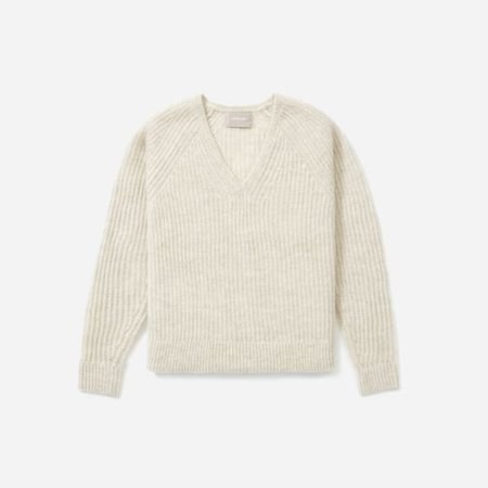 Women’s Alpaca V-Neck Sweater | Everlane almond