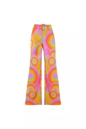 Albufeira Bootcut Jeans with Y2K Belt in Orange Swirl – Elsie & Fred