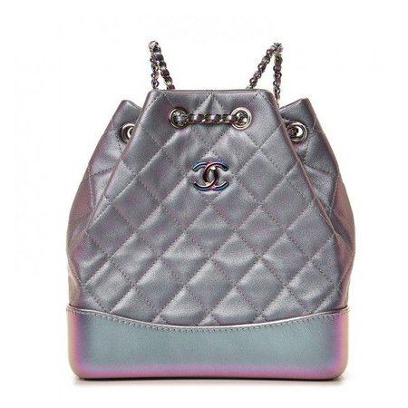 Chanel iridescent lambskin calfskin backpack