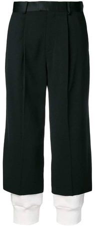 double layer effect trousers