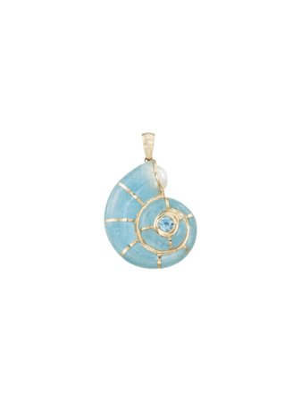 snail shell pendant necklace jewelry