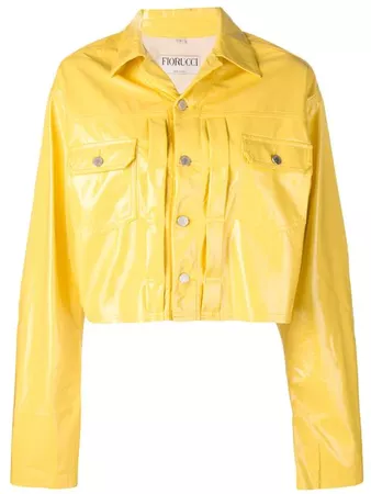 Fiorucci fitted coated denim jacket