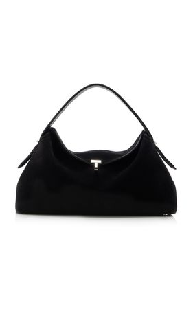 T-Lock Suede Top Handle Bag By Toteme | Moda Operandi