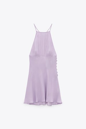 MINI SLIP DRESS | ZARA United States purple