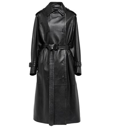 The Row - Benzy leather trench coat | Mytheresa