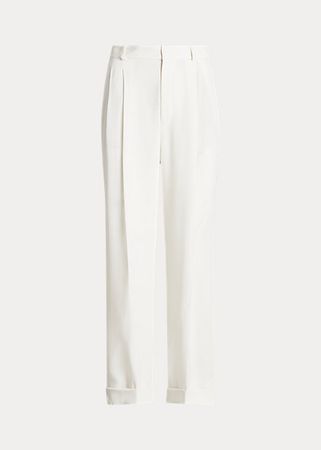 Straight-Leg Satin Trouser for Women | Ralph Lauren® IL