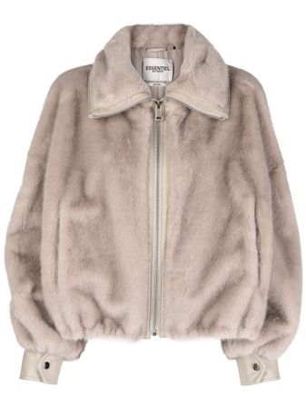 Essentiel Antwerp faux-fur zip-up Jacket - Farfetch