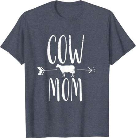 Amazon.com: Cow Mom Funny Farmer Gift T-Shirt - White T-Shirt: Clothing
