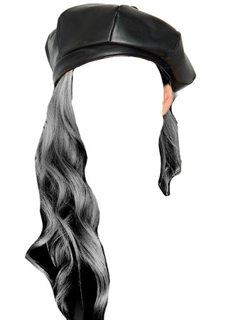 Hair with beret png