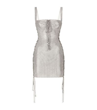 Womens Dolce & Gabbana multi KIM DOLCE&GABBANA Embellished Lace-Up Mini Dress | Harrods # {CountryCode}