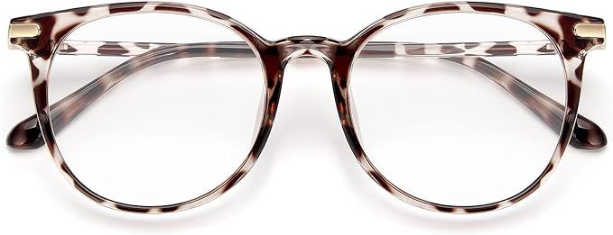 Amazon.com: Gaoye Blue Light Blocking Glasses, Retro Round Eyewear Frame Anti Eyestrain Computer Glasses for Women Men - GY1688 (Leopard/Transparent Lens) : Health & Household