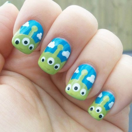toy story alien nails