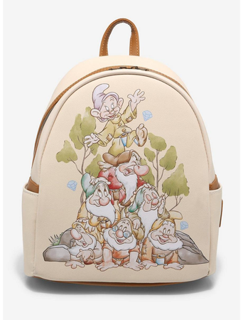 Loungefly Disney Snow White And The Seven Dwarfs Group Mini Backpack From Hot Topic