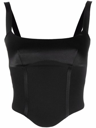 Shop RAQUETTE structured corset top with Express Delivery - FARFETCH