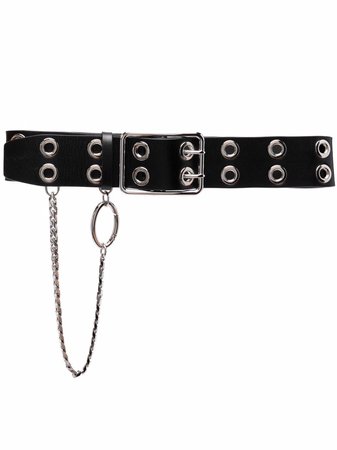 alessandra rich chain/metal embellished belt