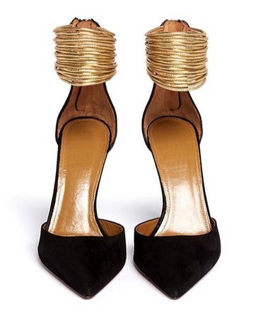 black gold shoes