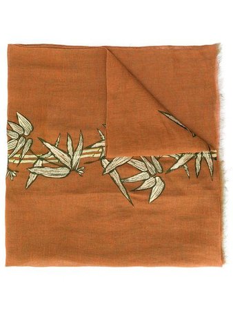 Etro embroidered bamboo scarf