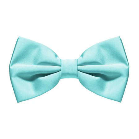 Bright blue bow tie